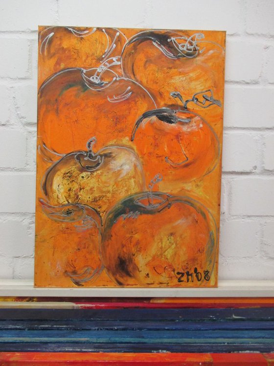 a apple a day - harvest painting