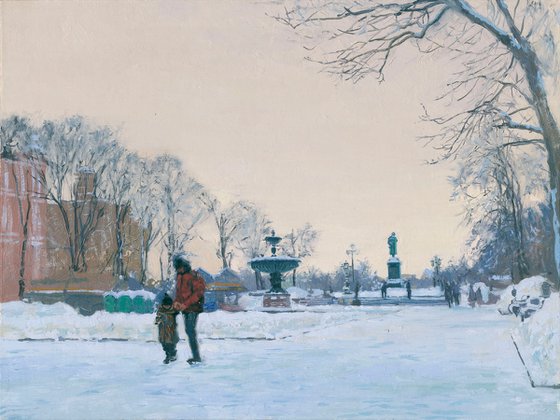 Pushkinskaya Square. To School