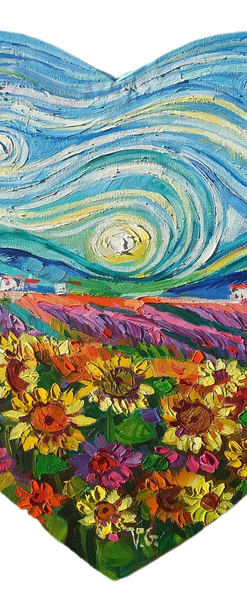 Summer fields under Gogh sky by Vanya Georgieva