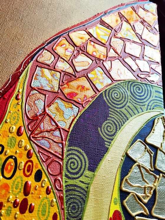 Klimt inspired abstract