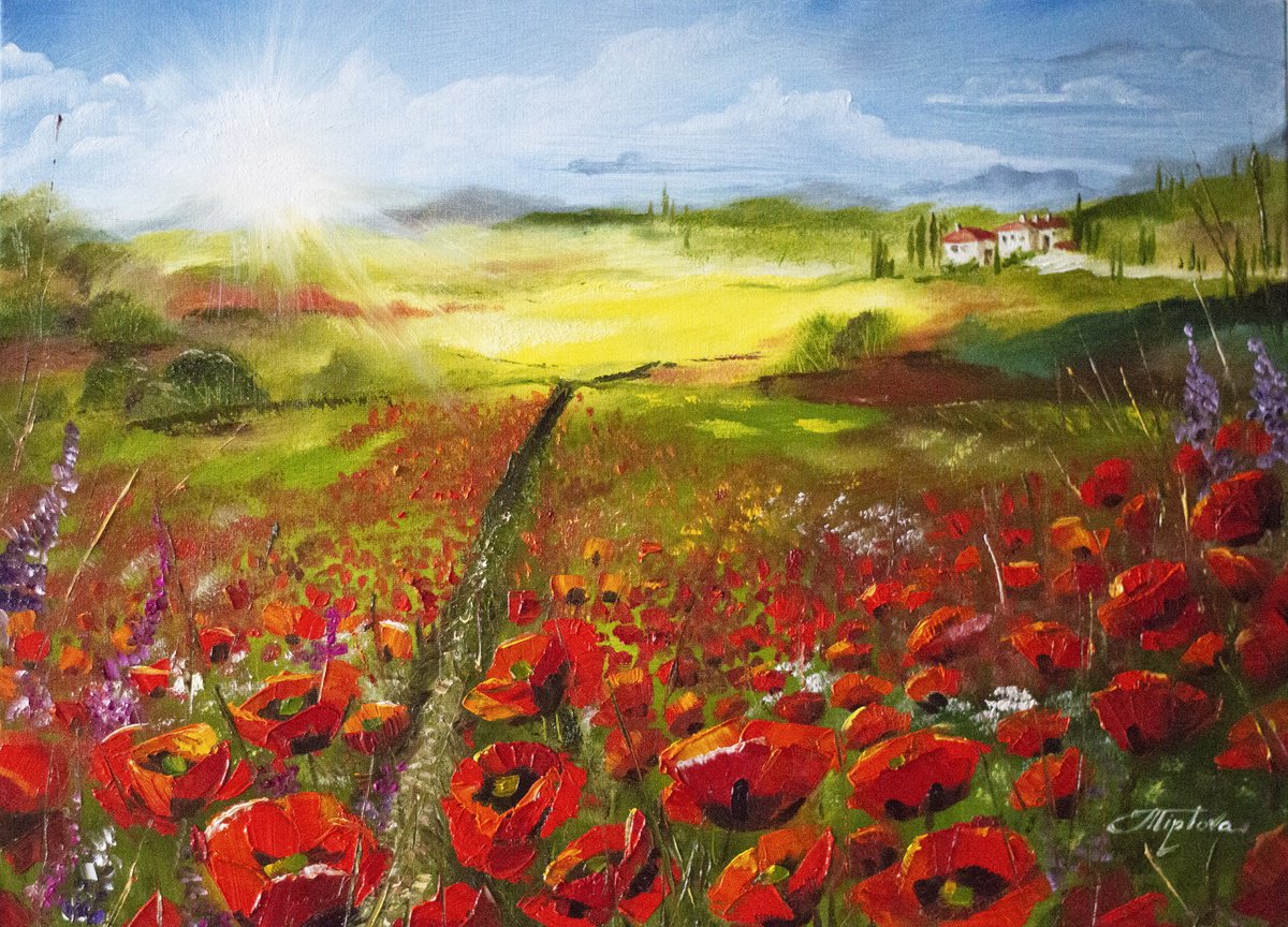 FIELDS OF TUSCANY by Tetiana Tiplova