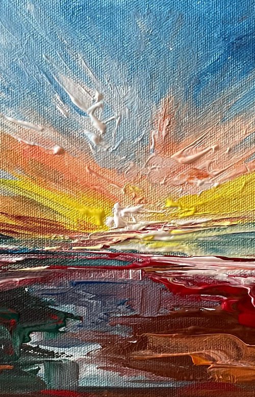 Abstract Sunset by Timea  Valsami