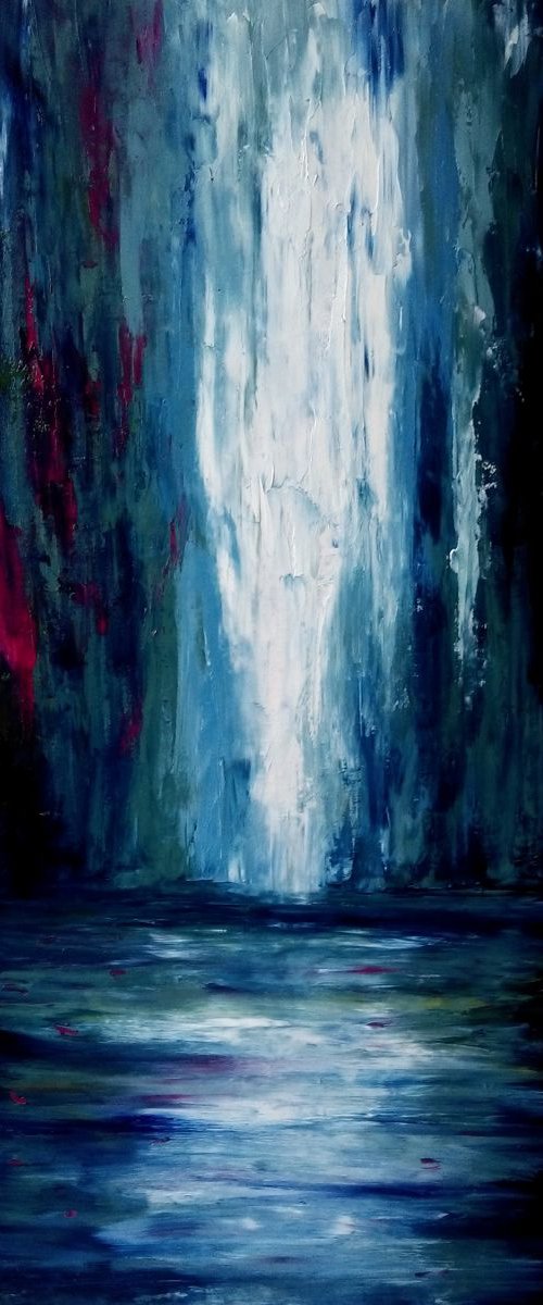 Secret cave, 60x90cm by Anastasiia Novitskaya