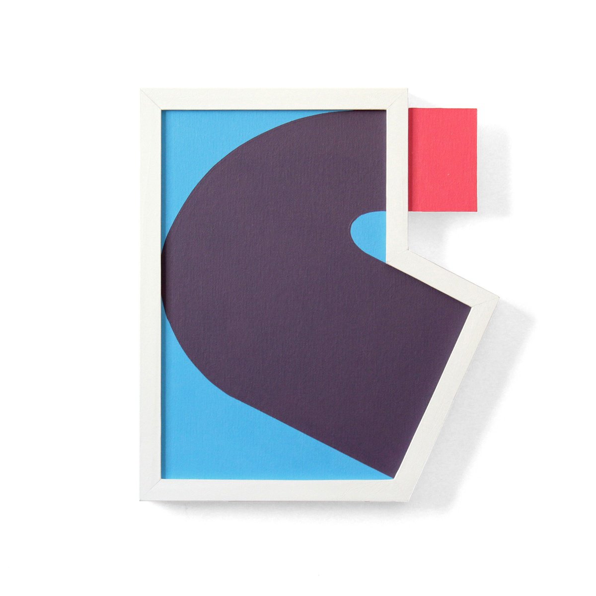 Geometric Abstract Acrylic Painting By Martin Singer, 11 X 13", Ccfb-22, Original Artwork