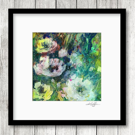 Floral Delight 14 - Textured Floral Abstract Painting by Kathy Morton Stanion