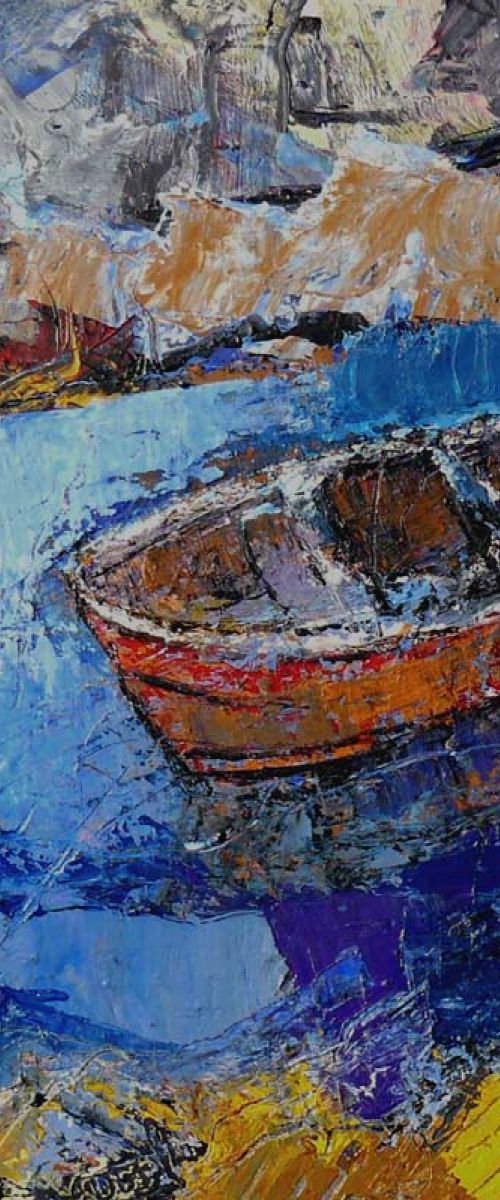 The old boat by Jacques Donneaud