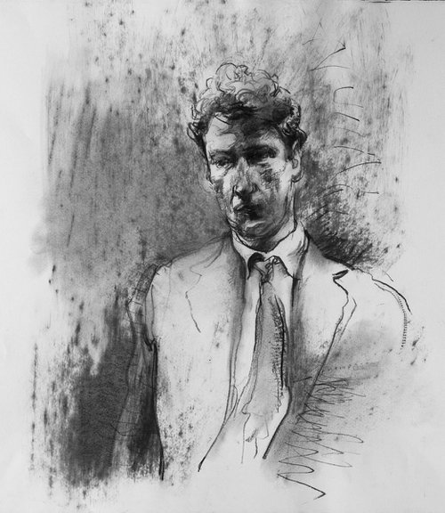 Young Lucian Freud by Paul Brandford