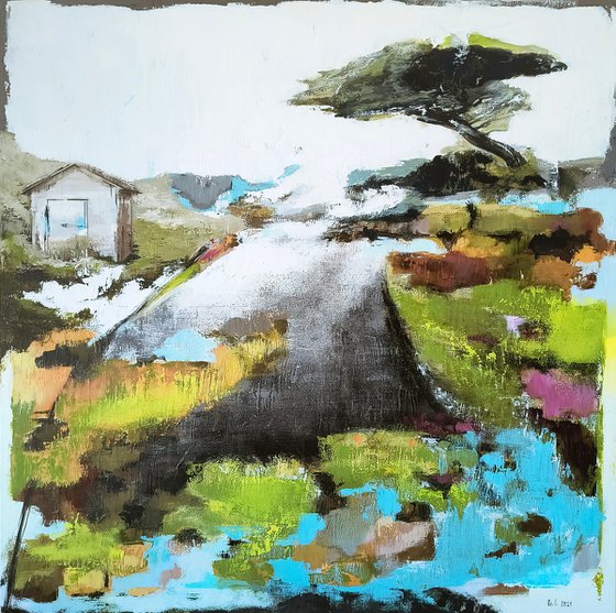 It is on my way home