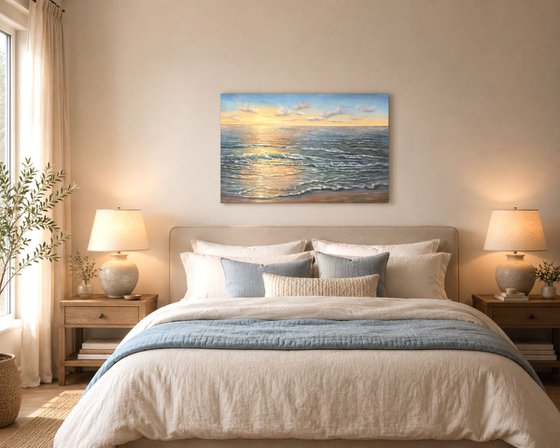 Light over the ocean