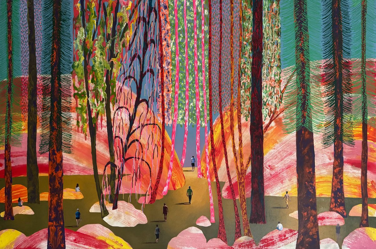 Expressive Painting , Out Of The Woods N.4 By Stefano Pallara, 47 X 31, Artwork For Sale On Artfinder