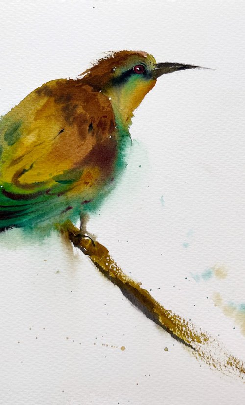 Little yellow bird #2 by Eugenia Gorbacheva