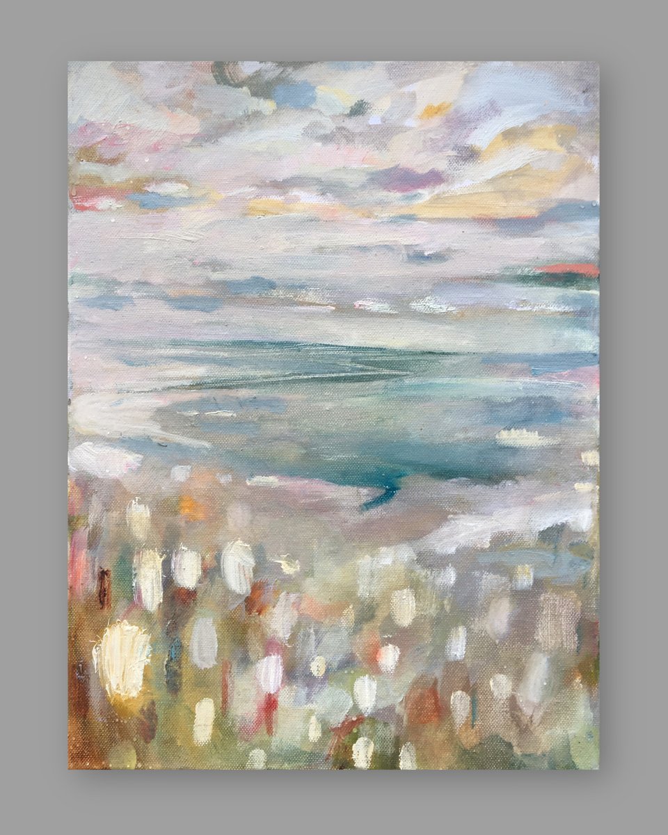 Impressionistic Landscape Oil Painting By Guy Pickford, 12 X 16, All Encompassing Lightness, Original Artwork
