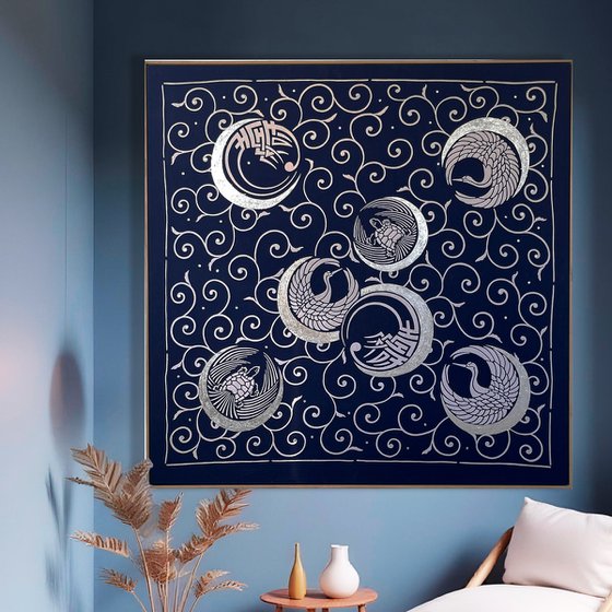 Moonlight ~Calm~ (Kimono Upcycled)