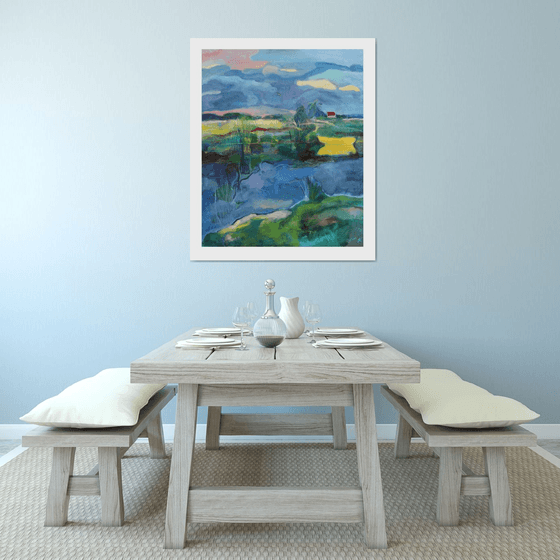 Landscape with a Yellow Boat