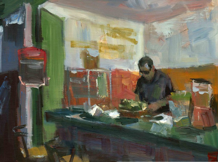 Small Stand Oil Painting By Darren Thompson Artfinder