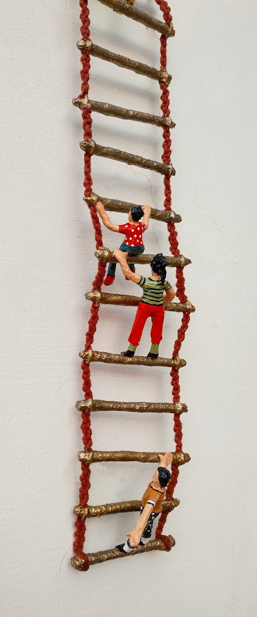 Family ladder and love locks by Shweta  Mahajan