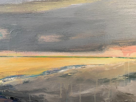 Bright landscape - "Ocean sunset" - Minimalism - 2020
