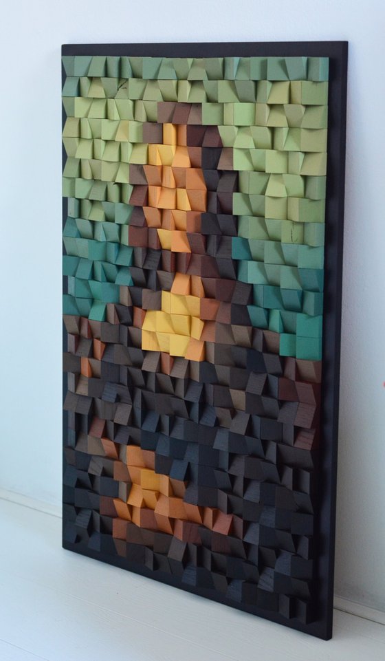 Wooden Art "Mona Lisa"