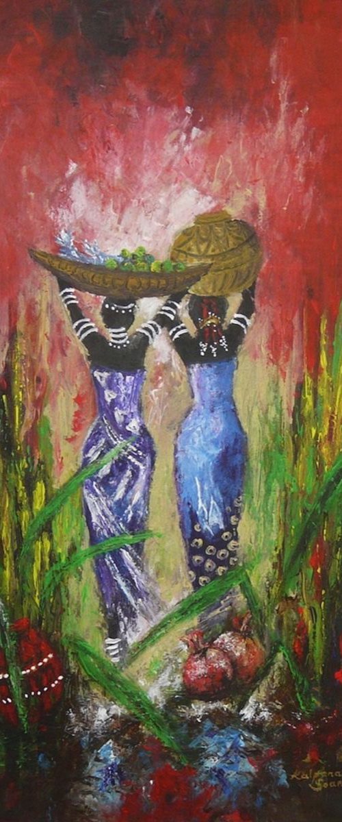 Friends At The River by Kalpana Soanes