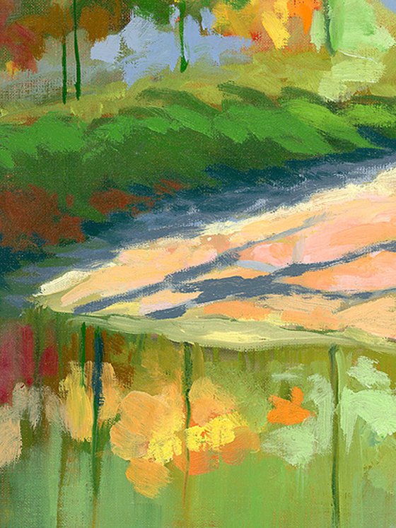 Sun Bank With Azaleas