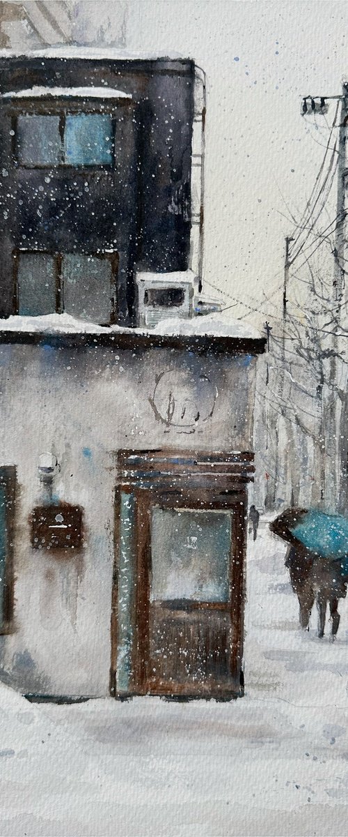 Snowfall in Sapporo by Leyla Kamliya