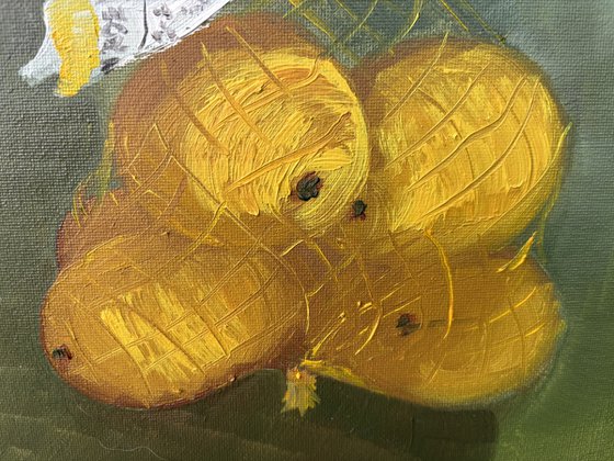 Pack of lemons. still life