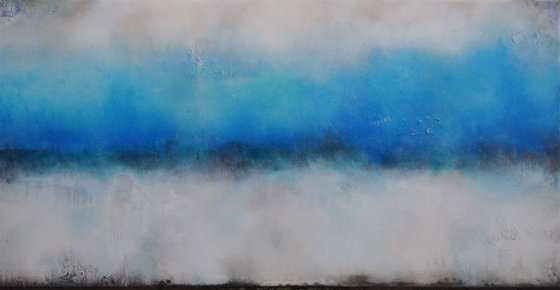 bright blues (140 x 70 cm)