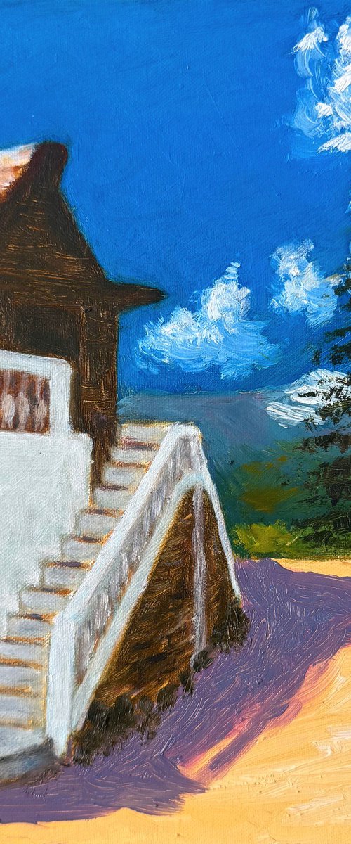 Cottage up the stairs by Uma  Krishnamoorthy