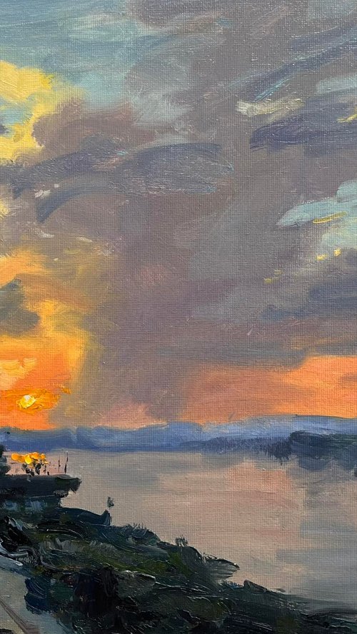 “The River Remembers at Dusk, Chiang Khan” by Sarawut Donrasri