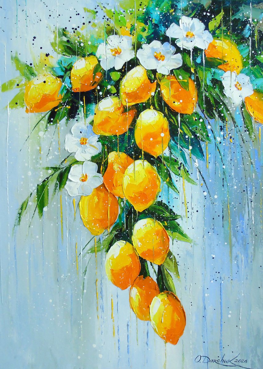 Lemon Flow By Olha Darchuk, 20 X 28, Artwork For Sale On Artfinder