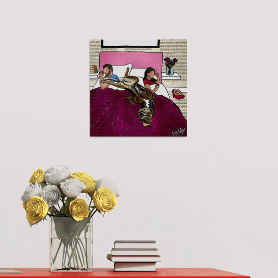 Dog Days Bedtime 2 30cm x 30cm