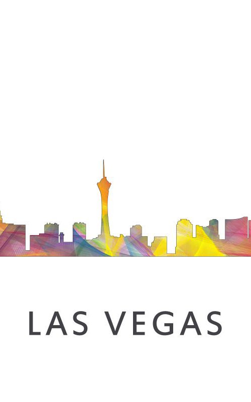 Las Vegas Nevada Skyline WB1 by Marlene Watson