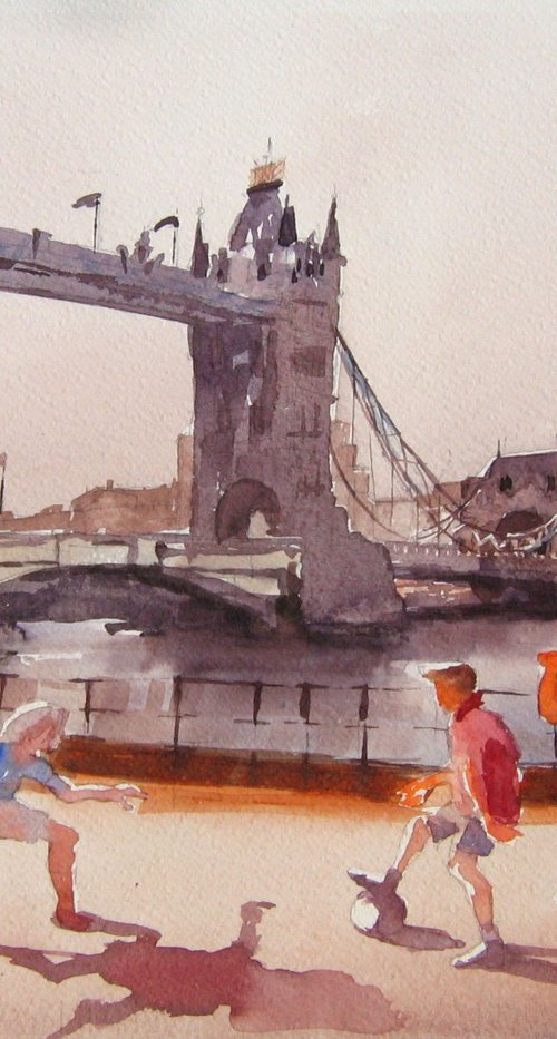 Birth of football by Goran Žigolić Watercolors