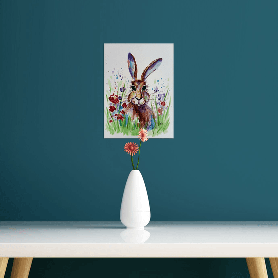 Hare and Flowers