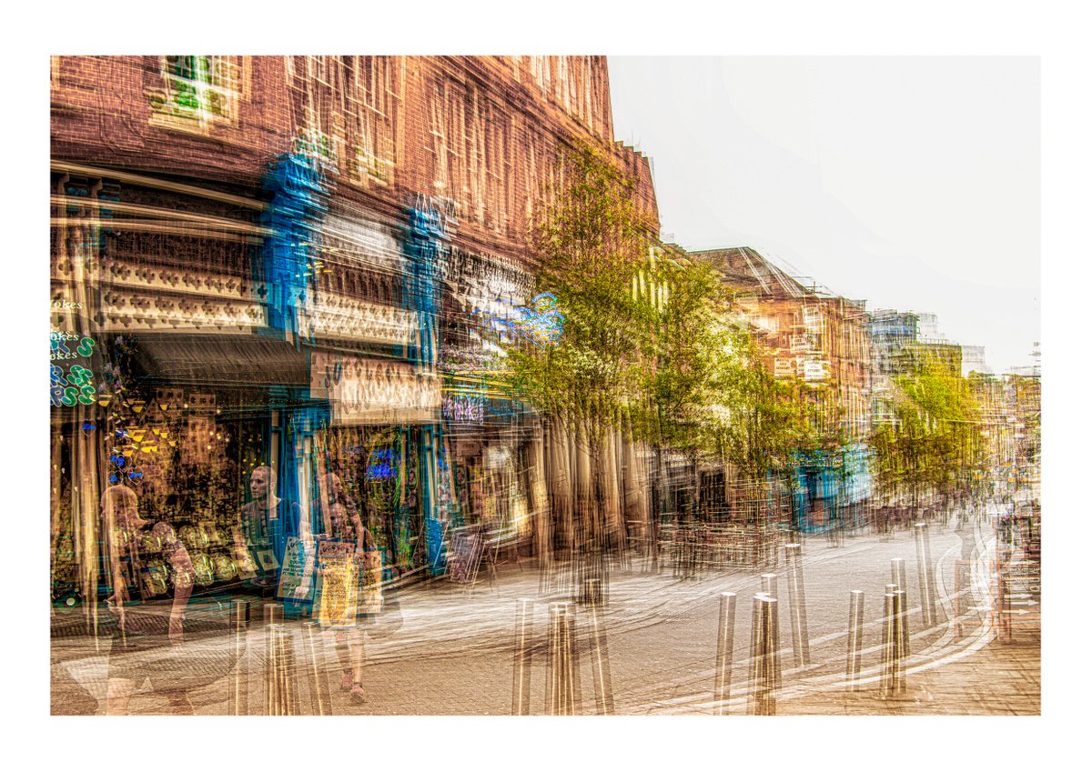 Inner City Streets 4. Abstract street scene. Limited Edition Photography Print #1/15 by Graham Briggs