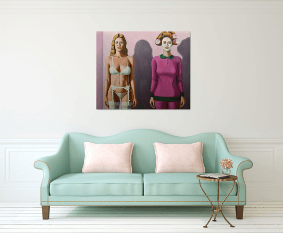 Before And After Getting Married - 2, large 120 cm x 100, romantic ironic gift
