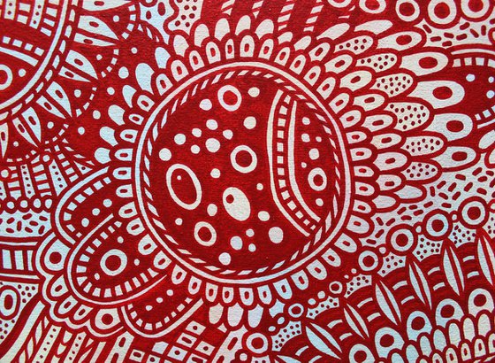 Surreal Pattern n.5 - Red Flowers