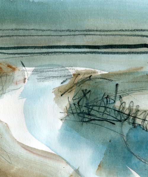 Landscape #25 Water Margin by Elizabeth Anne Fox