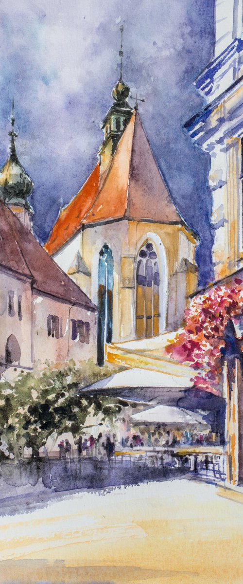Franziskanerplatz, Graz by Eve Mazur