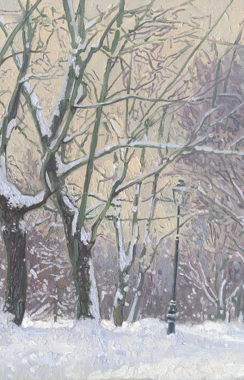 Maple Alley in January by Simon Kozhin