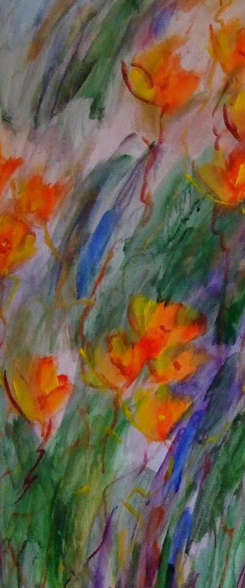 Floral Garden Glow by Marina Krylova