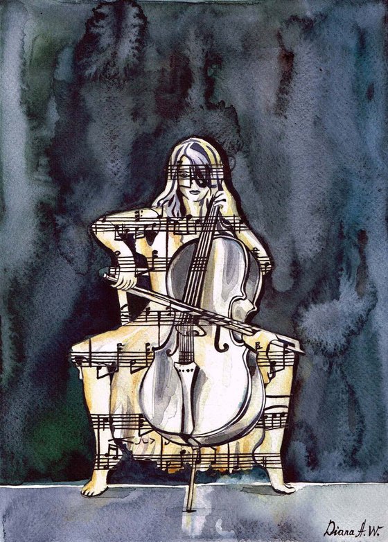 Cello Player 1