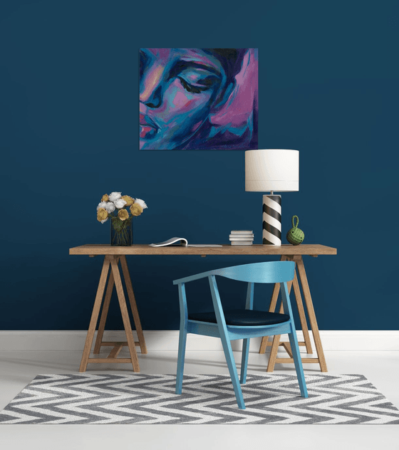 African Woman Original Art — Serene