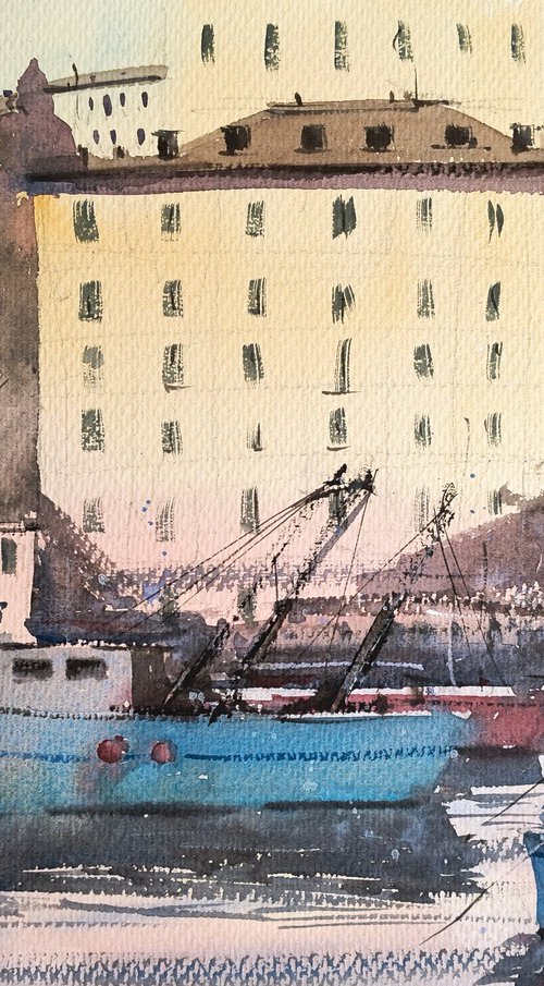 Camogli blue boat #2 (Liguria) by Tollo Pozzi