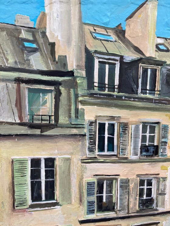 Buildings In Montmartre, Paris
