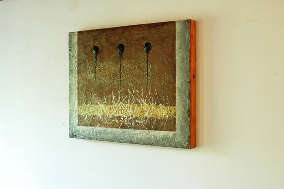 "Ternary Perception". Encaustic.