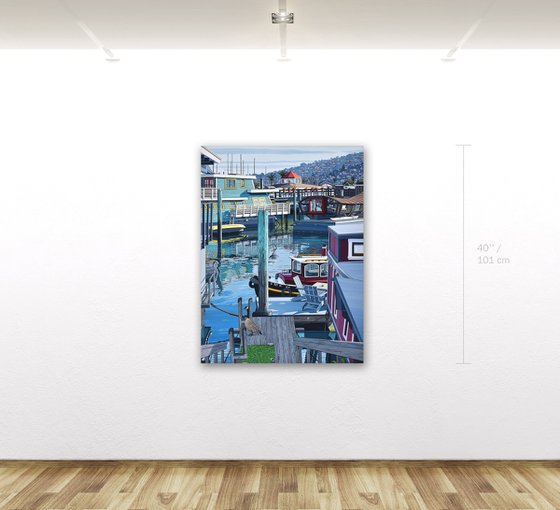 Houseboats And A Goose