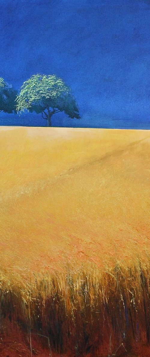 2 Trees Ultra Blue by Simon Jones