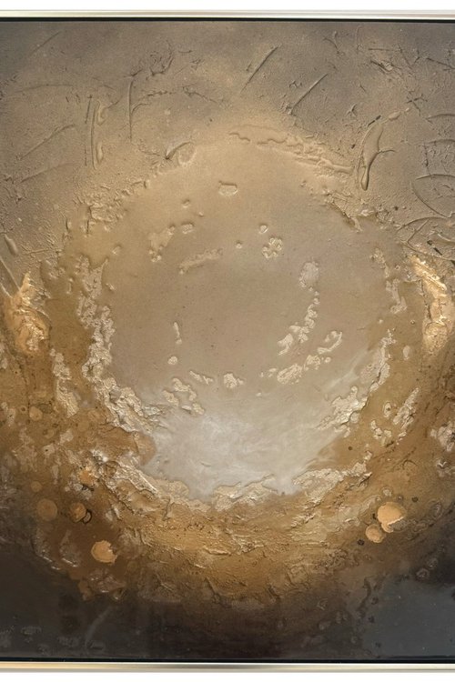 Gold Original Abstract Painting | Warm Earth by Sarah Berger