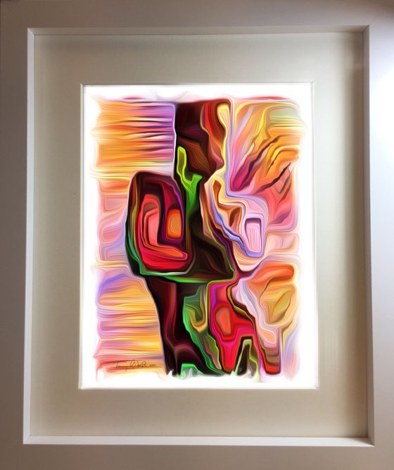 Silk painting: Abstract